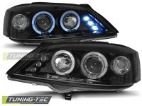 P�edn� sv�tla Opel Astra G, 1998-2004, Angel Eyes, �ern� black + diody P�edn� sv�tla Opel Astra G, 1998-2004, Angel Eyes, �ern� black + diody