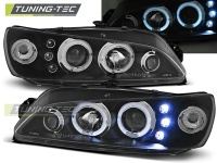 P�edn� sv�tla Peugeot 306, 1997-2001, Angel Eyes, �ern� black