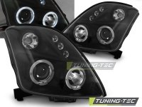 P�edn� sv�tla Suzuki Swift, 2005-2010, Angel Eyes, �ern� black P�edn� sv�tla Suzuki Swift, 2005-2010, Angel Eyes, �ern� black