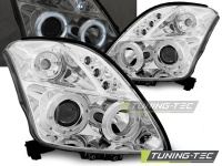 P�edn� sv�tla Suzuki Swift, 2005-2010, Angel Eyes, chrom P�edn� sv�tla Suzuki Swift, 2005-2010, Angel Eyes, chrom