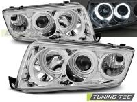 P�edn� sv�tla �koda Fabia 1, 2000-2008, Angel Eyes, chrom P�edn� sv�tla �koda Fabia 1, 2000-2008, Angel Eyes, chrom