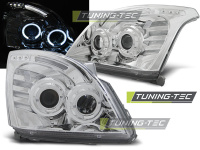 P�edn� sv�tla Toyota Land Cruiser 120, 2003-2009, Angel Eyes, chrom P�edn� sv�tla Toyota Land Cruiser 120, 2003-2009, Angel Eyes, chrom