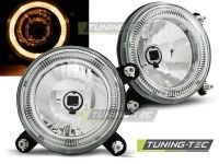 P�edn� sv�tla Volkswagen Golf 2, 1983-1991, Angel Eyes, chromov�, vnit�n� P�edn� sv�tla Volkswagen Golf 2, 1983-1991, Angel Eyes, chromov�, vnit�n�