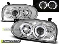 P�edn� sv�tla Volkswagen Golf 3, 1992-1998, Angel Eyes, chrom 3 P�edn� sv�tla Volkswagen Golf 3, 1992-1998, Angel Eyes, chrom 3