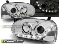 P�edn� sv�tla Volkswagen Golf 3, 1992-1998, LED Daylight, chrom 2 P�edn� sv�tla Volkswagen Golf 3, 1992-1998, LED Daylight, chrom 2