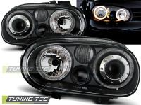 P�edn� sv�tla Volkswagen Golf 4, 1998-2003, Angel Eyes, �ern� black 3 P�edn� sv�tla Volkswagen Golf 4, 1998-2003, Angel Eyes, �ern� black 3