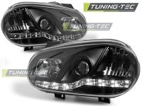 P�edn� sv�tla Volkswagen Golf 4, 1998-2003, LED Daylight, �ern� black 1 P�edn� sv�tla Volkswagen Golf 4, 1998-2003, LED Daylight, �ern� black 1