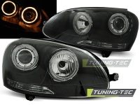 P�edn� sv�tla Volkswagen Golf 5, 2003-2009, Angel Eyes, �ern� black P�edn� sv�tla Volkswagen Golf 5, 2003-2009, Angel Eyes, �ern� black