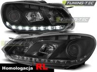 P�edn� sv�tla Volkswagen Golf 6, 2009-, LED Daylight, �ern� black, H7 + RL denn� sv�cen� P�edn� sv�tla Volkswagen Golf 6, 2009-, LED Daylight, �ern� black, H7 + RL denn� sv�cen�