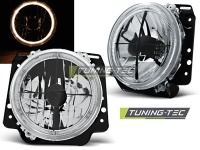 P�edn� sv�tla Volkswagen Golf 2, 1983-1991, Angel Eyes, �ern� black, hlavn�