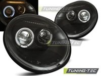 P�edn� sv�tla Volkswagen New Beetle, 1998-2005, Angel Eyes, �ern� black P�edn� sv�tla Volkswagen New Beetle, 1998-2005, Angel Eyes, �ern� black