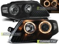 P�edn� sv�tla Volkswagen Passat 3C, 2005-2010, Angel Eyes, �ern� black 