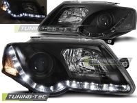 P�edn� sv�tla Volkswagen Passat 3C, 2005-2010, LED Daylight, �ern� black 1