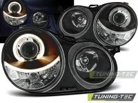 P�edn� sv�tla Volkswagen Polo 9N, 2002-2005, Angel Eyes, �ern� black P�edn� sv�tla Volkswagen Polo 9N, 2002-2005, Angel Eyes, �ern� black