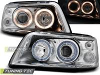 P�edn� sv�tla Volkswagen T5, 2003-2009, Angel Eyes, chrom P�edn� sv�tla Volkswagen T5, 2003-2009, Angel Eyes, chrom