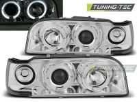 P�edn� sv�tla Volvo 850, 1992-1996, Angel Eyes, chrom P�edn� sv�tla Volvo 850, 1992-1996, Angel Eyes, chrom