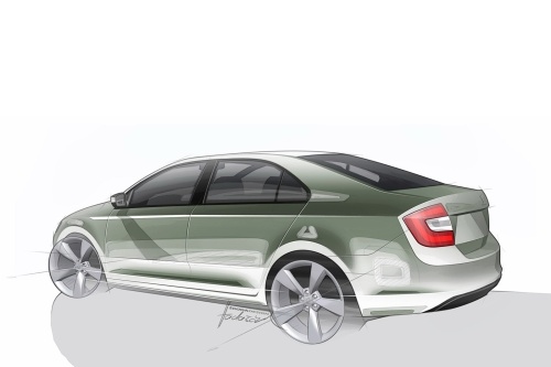 �koda Rapid � skicy a detaily