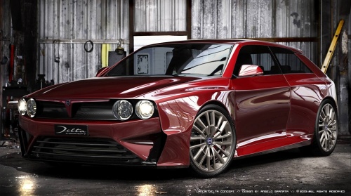 Lancia Delta Integrale HF ve studii