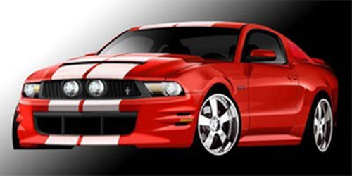 Mustang hv�zdou SEMA Las Vegas