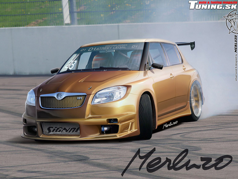 VIRTUAL TUNING SKODA FABIA II BY MERLUZO Virtual Tuning Skoda Fabia 2 by Merluzo