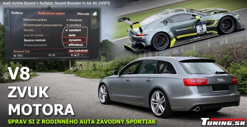 zvuk motora v8 sound booster
